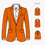 brown and orange blazer image